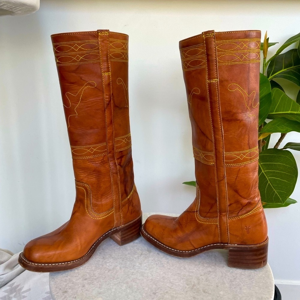 FRYE Campus Horse stitching Boots Size 9.5 Women’s